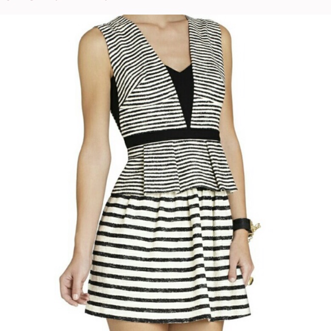 Gorgeous Bcbg Maxazria Peplum Design Dress